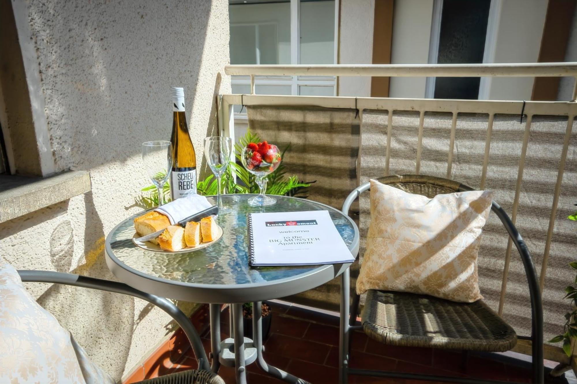 The Big Muenster Fuer Bis Zu 12, Whirlpool, Sauna, Zentral, Tischfussball, Balkon, Gasgrill Ulm Buitenkant foto