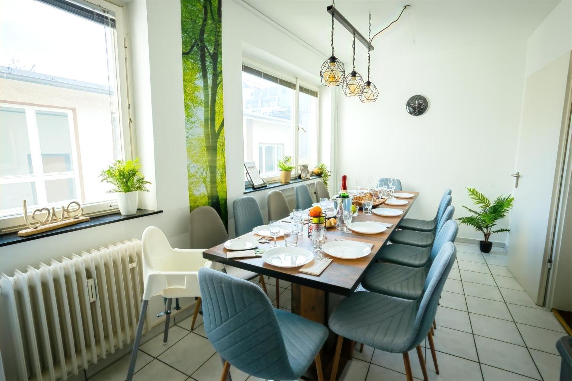 The Big Muenster Fuer Bis Zu 12, Whirlpool, Sauna, Zentral, Tischfussball, Balkon, Gasgrill Ulm Buitenkant foto